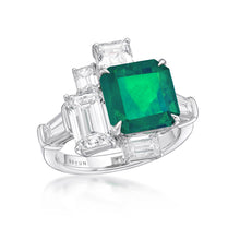 Load image into Gallery viewer, Art Deco Emerald Ring