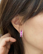 Load image into Gallery viewer, Ruby Petal Earrings