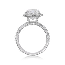 Load image into Gallery viewer, Round Halo Domed Diamond Ring