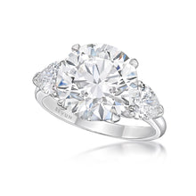 Load image into Gallery viewer, Three Stone Hidden Halo Diamond Ring