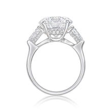 Load image into Gallery viewer, Three Stone Hidden Halo Diamond Ring