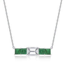 Load image into Gallery viewer, Diamond Emerald Necklace
