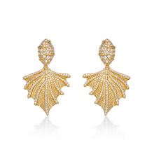 Load image into Gallery viewer, Matsya Golden Diamond Earrings
