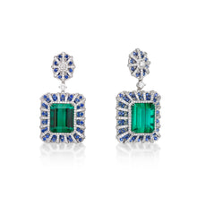 Load image into Gallery viewer, Green Tourmaline Earrings