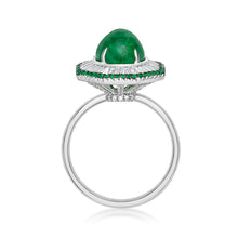 Load image into Gallery viewer, Emerald Cabochon Ring