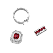 Load image into Gallery viewer, Men's Interchangeable Ruby Ring