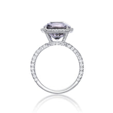 Load image into Gallery viewer, Tanzanite Halo Domed Ring