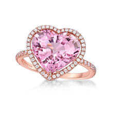 Load image into Gallery viewer, Pink Tourmaline Heart Ring