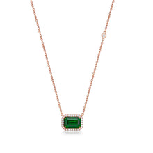 Load image into Gallery viewer, Tsavorite Diamond Necklace