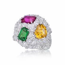 Load image into Gallery viewer, Diamond Gem Ball Ring