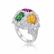 Load image into Gallery viewer, Diamond Gem Ball Ring