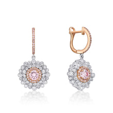Load image into Gallery viewer, Fancy Pink Diamond Earrings
