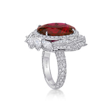 Load image into Gallery viewer, Rubelite Diamond Ring