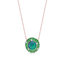 Load image into Gallery viewer, Opal Tsavorite Diamond Necklace