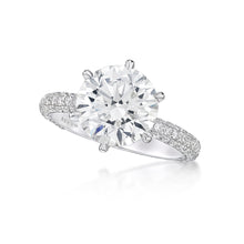 Load image into Gallery viewer, Round Brilliant Diamond Domed Ring
