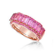 Load image into Gallery viewer, Pink Sapphire Petal Ring