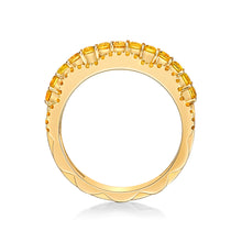 Load image into Gallery viewer, Yellow Sapphire Petal Ring