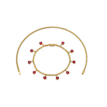 Load image into Gallery viewer, Interchangeable Ruby Necklace Bracelet