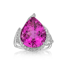 Load image into Gallery viewer, Pink Tourmaline Diamond Ring
