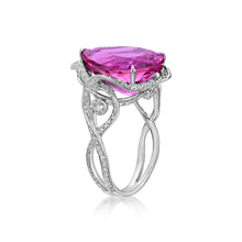 Load image into Gallery viewer, Pink Tourmaline Diamond Ring