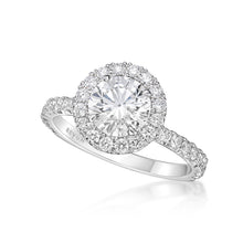 Load image into Gallery viewer, Classic Halo Diamond Ring