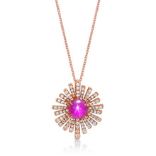 Load image into Gallery viewer, Pink Star Sapphire Necklace
