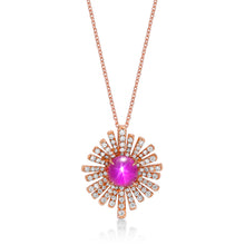 Load image into Gallery viewer, Pink Star Sapphire Necklace