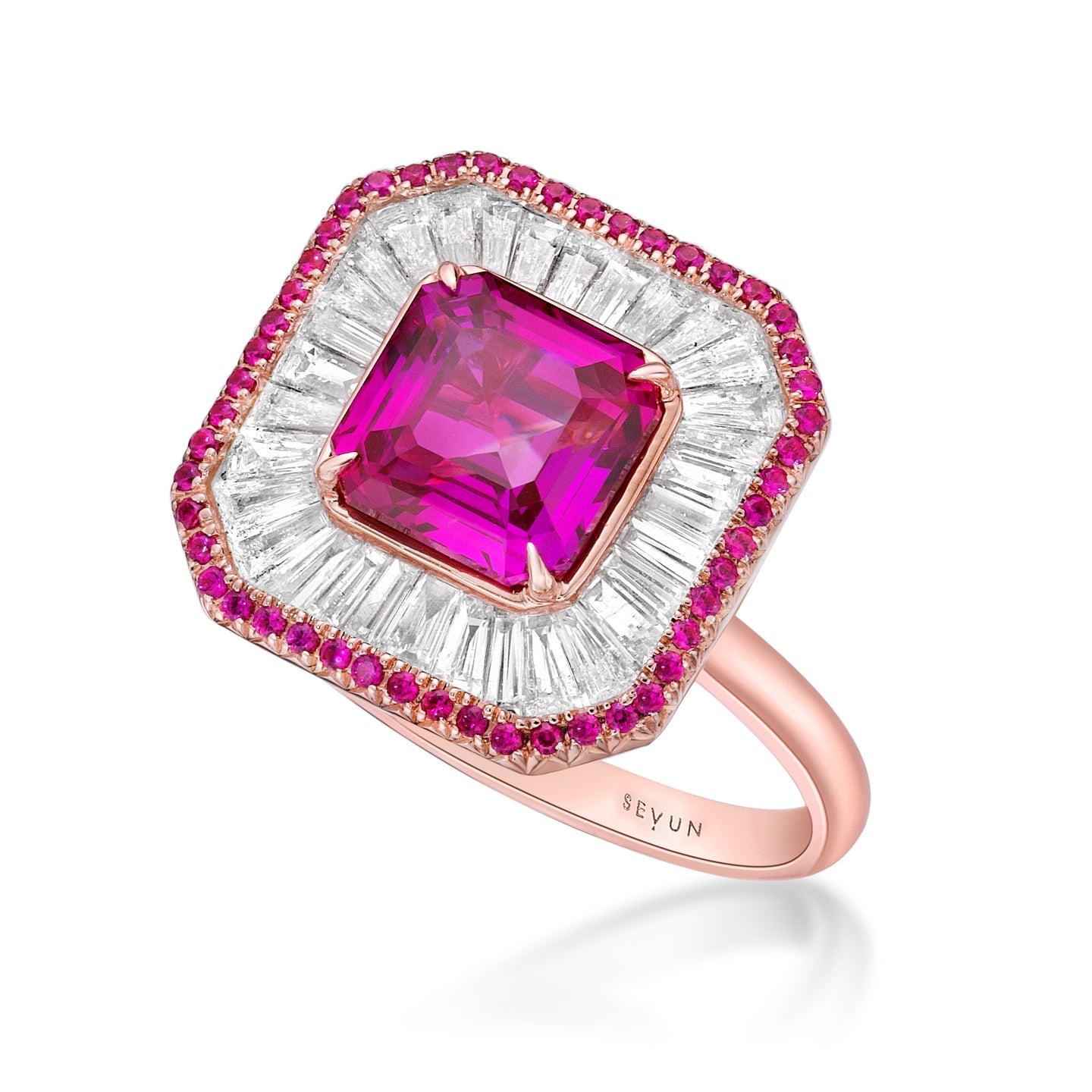 Burma Pink Sapphire Ring