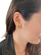 Load image into Gallery viewer, Arwen Tourmaline Golden Earrings