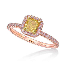 Load image into Gallery viewer, Fancy Yellow and Pink Diamond