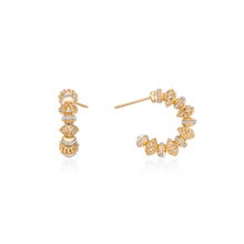 Load image into Gallery viewer, Signature Diamond Hoop Earrings
