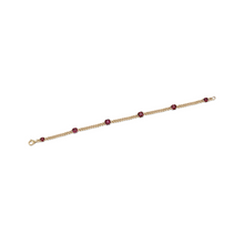 Load image into Gallery viewer, Red Spinel Chain Bracelet
