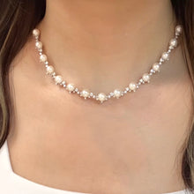Load image into Gallery viewer, Baby's Breath Pearl Diamond Necklace
