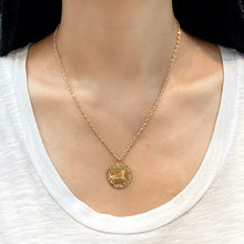 将图像加载到图库查看器中，Customizable Hand-Carved 18K Gold Necklace
