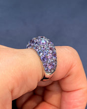 Load image into Gallery viewer, Violet Sapphire Domed Ring
