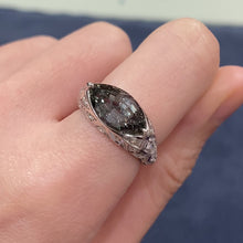 Load and play video in Gallery viewer, Marquise Muti-Color Sapphire Diamond Signet Ring
