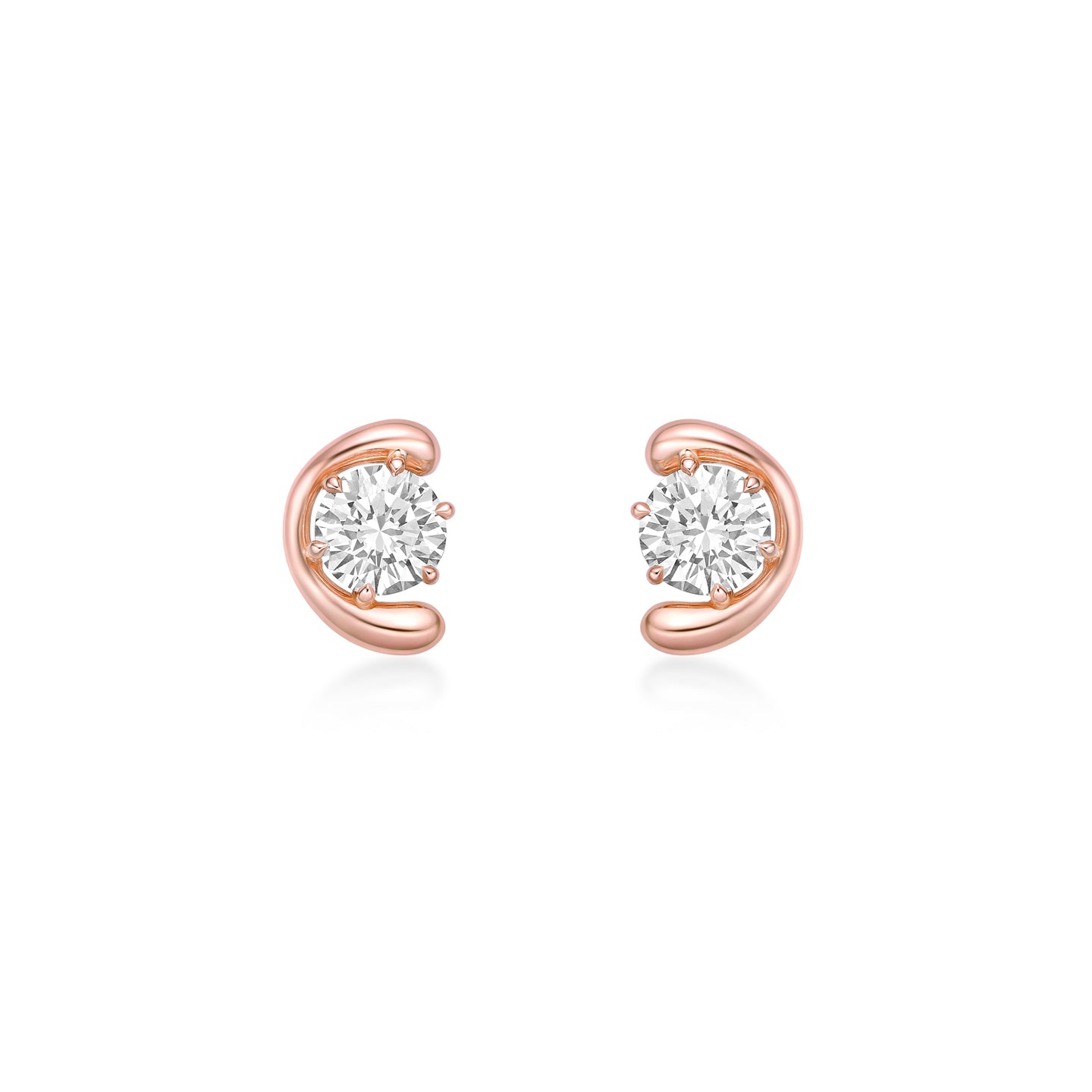 Round Diamond Earrings