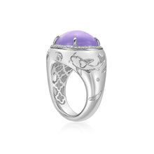 Load image into Gallery viewer, Fish Lavender jadeite Diamond Ring
