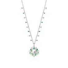 Load image into Gallery viewer, Natural Pearl Diamond Tsavorite Necklace
