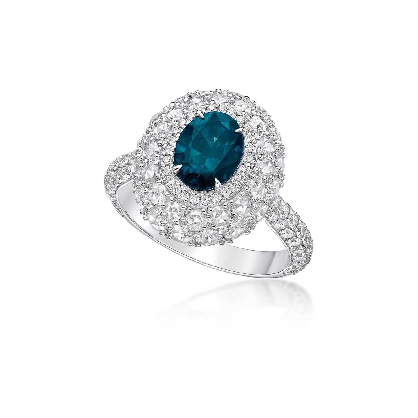 Alexandrite Diamond Ball Ring