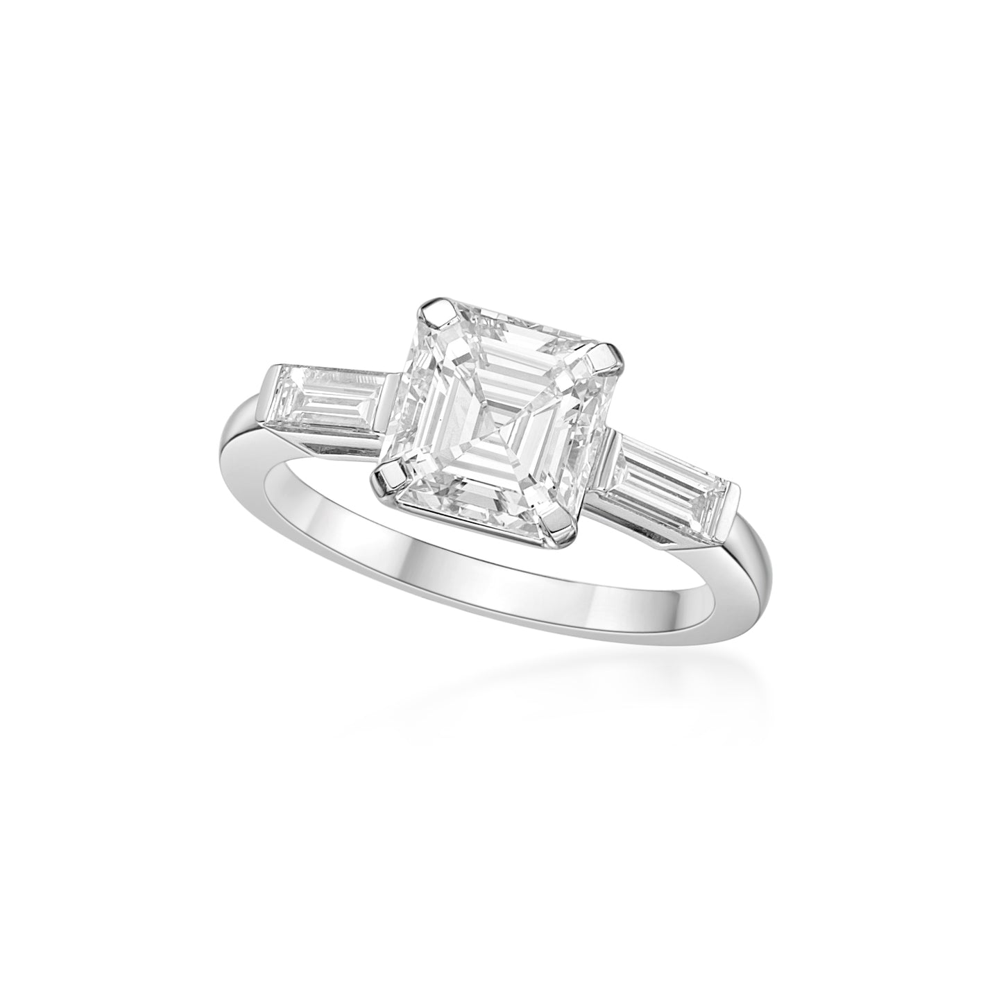 Assher Cut Diamond Ring