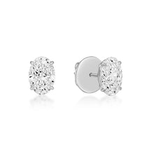 Load image into Gallery viewer, Oval Diamond Earrings
