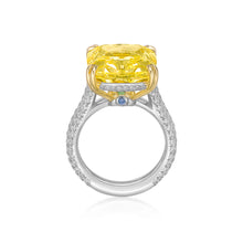 Load image into Gallery viewer, Fancy Yellow Diamond Tanzanite Ring
