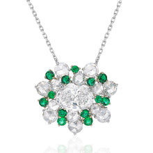 Load image into Gallery viewer, Emerald Diamond Necklace
