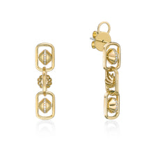 Load image into Gallery viewer, Long Dangle Diamond Earrings
