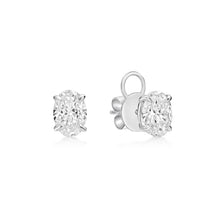 Load image into Gallery viewer, Oval Cut Diamond Studs
