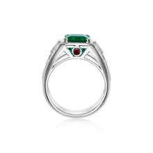 将图像加载到图库查看器中，Men&#39;s Emerald Ring
