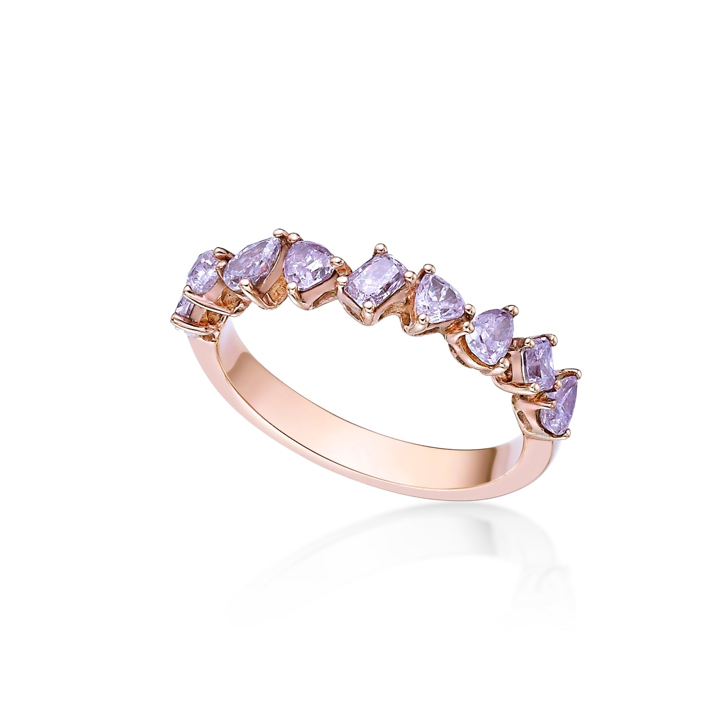 Rose Gold Pink Diamond Ring