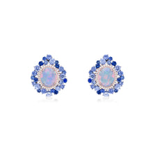 将图像加载到图库查看器中，Australian Crystal Opal Blue Earrings
