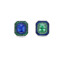 Load image into Gallery viewer, Sapphire and Tsavorite Studs
